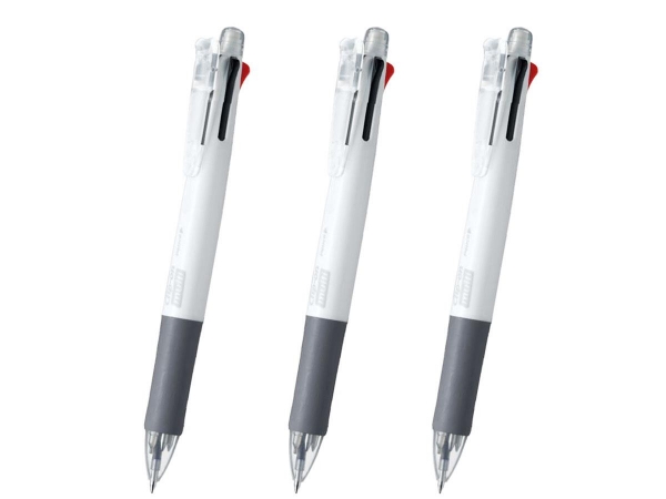 〈名入れボールペン〉クリップオン マルチ 0.7 白軸