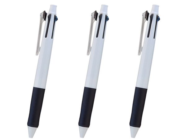 〈名入れボールペン〉マルチファイブ 5機能ペン 白軸