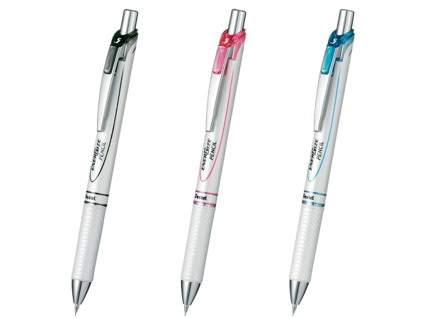 〈名入れシャーペン〉エナージェル シャープペン パールホワイト軸