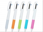 名入れボールペン｜抗菌 ジェットストリーム 3色ボールペン 白軸 0.7mm