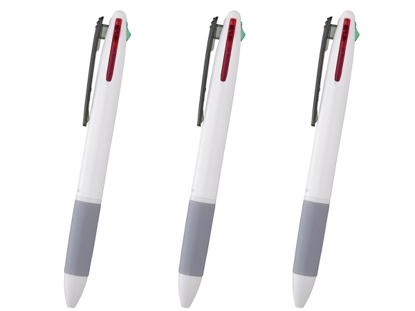 〈名入れボールペン〉ダブルアクションC4 白軸