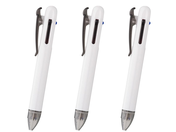 〈名入れボールペン〉ダブルアクションR4 白軸