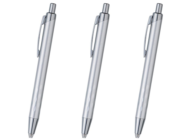 名入れボールペン 光るメタリックペン シルバー 激安 短納期のスピーディア