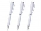 〈2カ所印刷〉LEDライト付きボールペン ホワイトVer3
