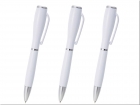 〈2カ所印刷〉LEDライト付きボールペン ホワイトVer3