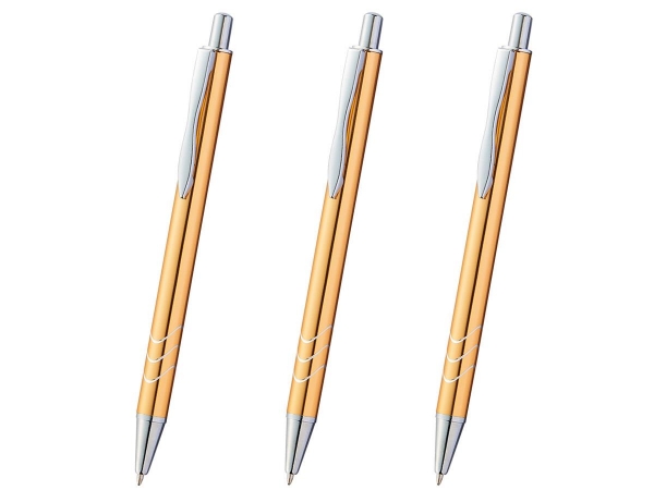 名入れボールペン｜メタルウェーブボールペン ゴールド